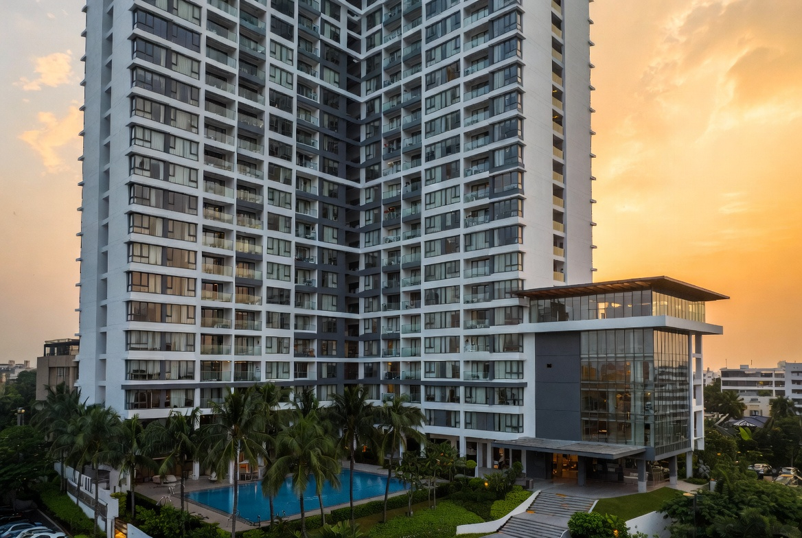 Modern apartment complex in Bangkok